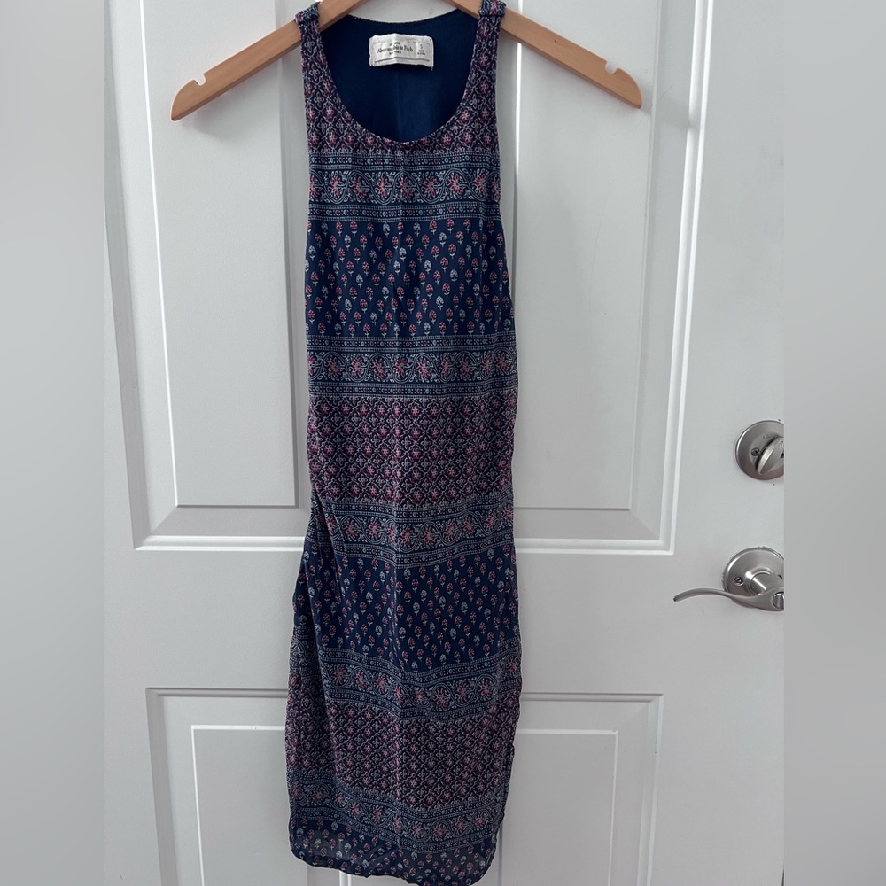 Abercrombie & Fitch paisley print mesh mini dress